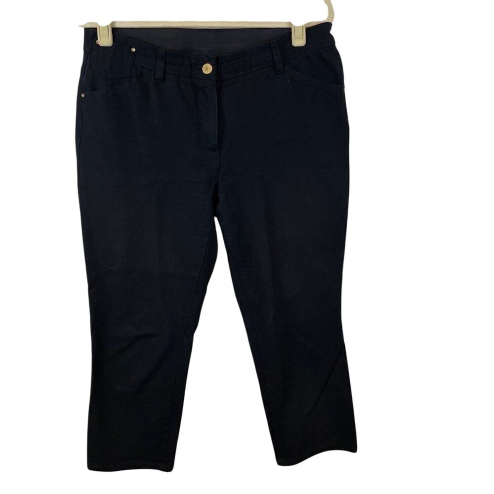 Chico’s So Slimming Black Cropped Pants Size 8/Medium (Chico’s size 1)